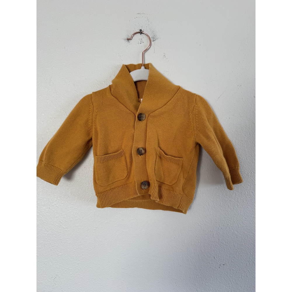 Old Navy Baby Cardigan Sweater Mustard 3-6M